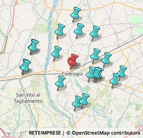 Mappa Via Lancieri di Novara, 33033 Codroipo UD, Italia (7.341)