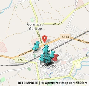 Mappa Via Lancieri di Novara, 33033 Codroipo UD, Italia (0.8555)