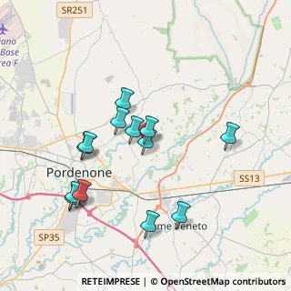 Mappa Via Pasch, 33084 Cordenons PN, Italia (3.54385)