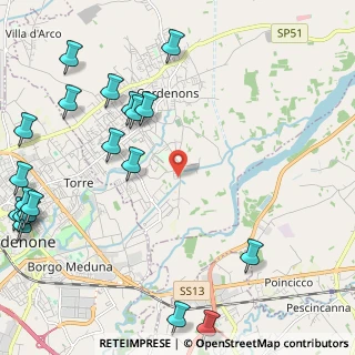 Mappa Via Pasch, 33084 Cordenons PN, Italia (3.094)