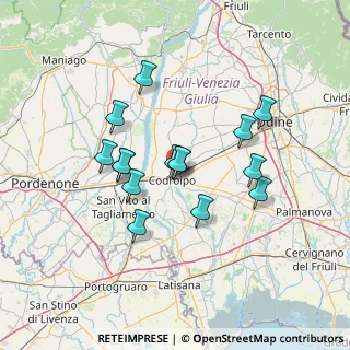 Mappa Via Fermo Solari, 33033 Codroipo UD, Italia (11.55533)
