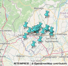 Mappa Via Montereale, 33170 Pordenone PN, Italia (8.20353)