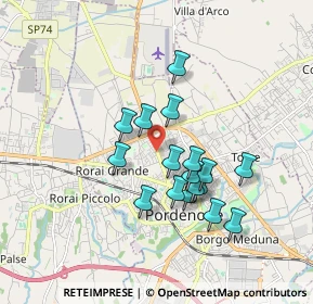 Mappa Via Montereale, 33170 Pordenone PN, Italia (1.45882)