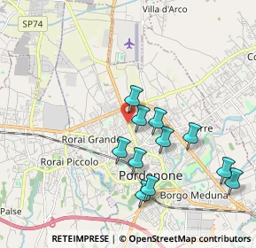 Mappa Via Montereale, 33170 Pordenone PN, Italia (1.78636)