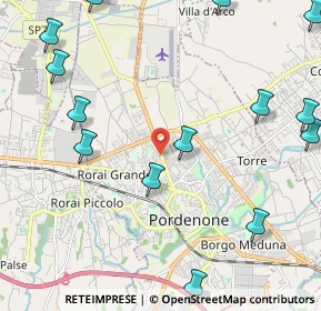 Mappa Via Montereale, 33170 Pordenone PN, Italia (2.88357)