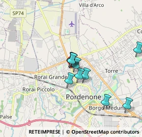 Mappa Via Montereale, 33170 Pordenone PN, Italia (1.91)