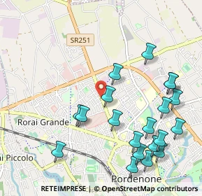 Mappa Via Montereale, 33170 Pordenone PN, Italia (1.179)