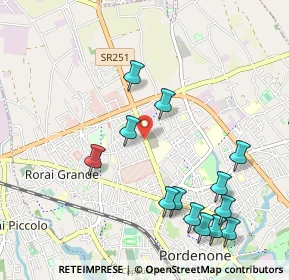 Mappa Via Montereale, 33170 Pordenone PN, Italia (1.195)