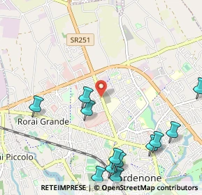Mappa Via Montereale, 33170 Pordenone PN, Italia (1.37917)