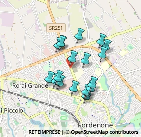 Mappa Via Montereale, 33170 Pordenone PN, Italia (0.7205)