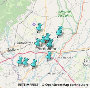 Mappa Via Montereale, 33170 Pordenone PN, Italia (5.17167)