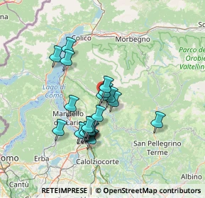 Mappa Via S. Caterina, 23815 Introbio LC, Italia (11.6165)