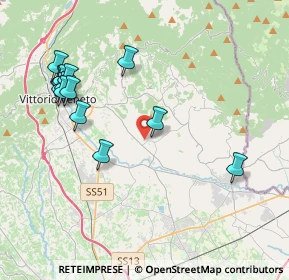 Mappa Via Castelletto, 31012 Cappella maggiore TV, Italia (4.38857)