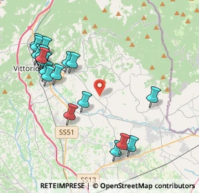 Mappa Via Castelletto, 31012 Cappella maggiore TV, Italia (4.5515)