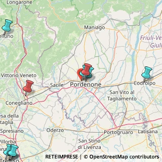 Mappa Via Cortina, 33170 Pordenone PN, Italia (36.89389)