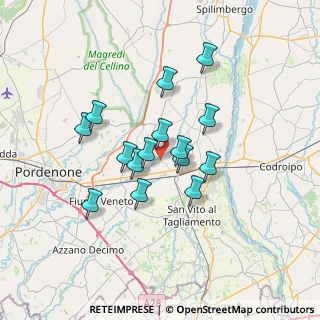 Mappa Piazza Cavour, 33080 Castions PN, Italia (5.43267)