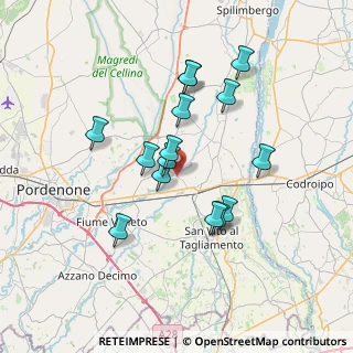 Mappa Piazza Cavour, 33080 Castions PN, Italia (6.17067)