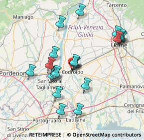 Mappa Via San Daniele, 33033 Codroipo UD, Italia (14.4545)