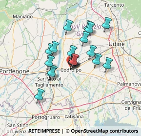 Mappa Via San Daniele, 33033 Codroipo UD, Italia (10.08158)