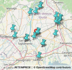 Mappa Via San Daniele, 33033 Codroipo UD, Italia (15.458)