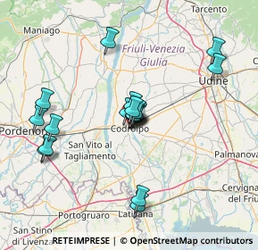 Mappa Via San Daniele, 33033 Codroipo UD, Italia (11.86)