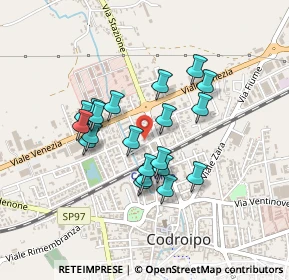 Mappa Via San Daniele, 33033 Codroipo UD, Italia (0.3535)