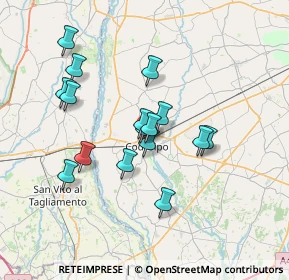 Mappa Via San Daniele, 33033 Codroipo UD, Italia (5.94)