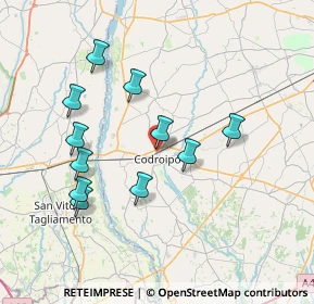 Mappa Vicolo Resia, 33033 Codroipo UD, Italia (7.08273)