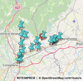 Mappa Via Marconi, 33070 Caneva PN, Italia (6.63765)