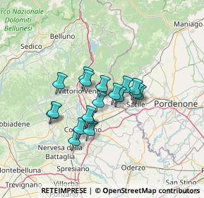 Mappa Via Borgo Gava, 31012 Cappella Maggiore TV, Italia (9.84111)