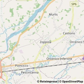 Mappa Zoppola