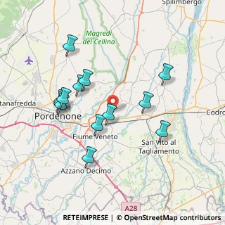 Mappa Via Tagliamento, 33080 Zoppola PN, Italia (7.16)