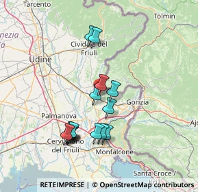 Mappa Via Barzellini, 34071 Cormons GO, Italia (13.32867)