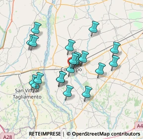 Mappa Via IV Novembre, 33033 Codroipo UD, Italia (6.0855)