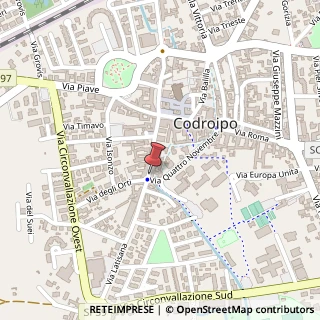 Mappa Via Giovanni Battista Candotti, 71, 33033 Codroipo, Udine (Friuli-Venezia Giulia)