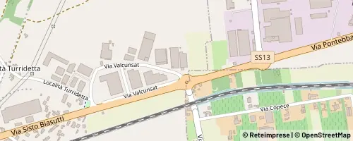 Mappa Casarsa della Delizia