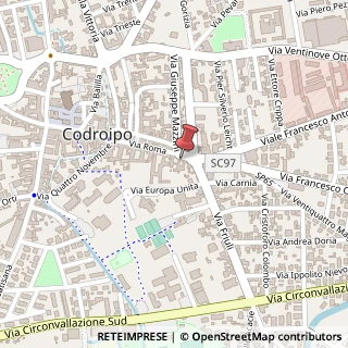 Mappa Via Roma, 132, 33033 Codroipo, Udine (Friuli-Venezia Giulia)