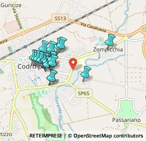 Mappa Via Bellunello, 33033 Codroipo UD, Italia (0.774)