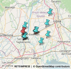 Mappa Via Bellunello, 33033 Codroipo UD, Italia (9.83625)