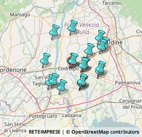 Mappa Via Bellunello, 33033 Codroipo UD, Italia (10.1375)