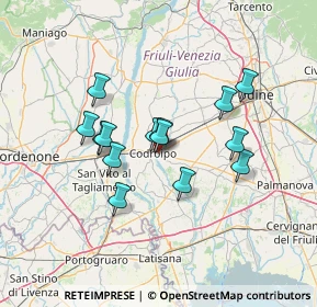 Mappa Via Bellunello, 33033 Codroipo UD, Italia (11.04071)