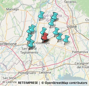 Mappa Via Bellunello, 33033 Codroipo UD, Italia (9.13)