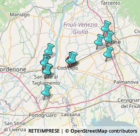 Mappa Via Bellunello, 33033 Codroipo UD, Italia (11.38615)
