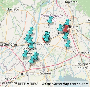 Mappa Via Bellunello, 33033 Codroipo UD, Italia (11.5175)