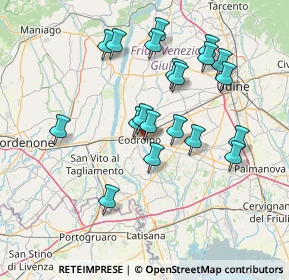 Mappa Via Bellunello, 33033 Codroipo UD, Italia (13.9405)