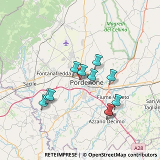 Mappa Via Fontanazze, 33170 Pordenone PN, Italia (6.57273)