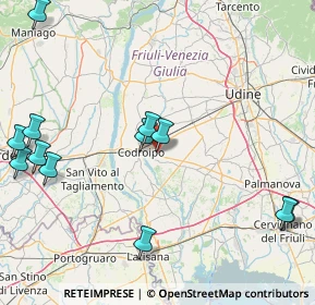 Mappa Via Gianfranco Ellero, 33033 Codroipo UD, Italia (20.71917)