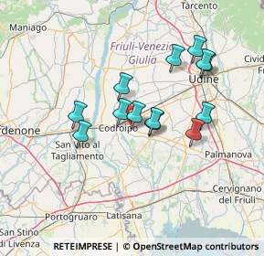 Mappa Via Gianfranco Ellero, 33033 Codroipo UD, Italia (11.76538)