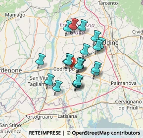 Mappa Via Gianfranco Ellero, 33033 Codroipo UD, Italia (9.7645)
