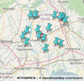 Mappa Via Gianfranco Ellero, 33033 Codroipo UD, Italia (12.84647)